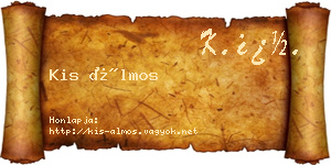 Kis Álmos névjegykártya